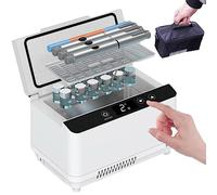GHBSDNEPP Scatola refrigerata per insulina, Custodia da viaggio per insulina, Display a LED 2-8 ℃, Dispositivo di raffreddamento per frigorifero per medicina, Caricatore USB per auto, Tenere isolato