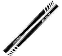 GHCPMQ 2 Pezzi Auto Laterali Adesivi per Fiat Bravo,Auto Carrozzeria Laterali Gonna Strisce Adesivo Decalcomanie Decorative,A/Black