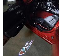 GHCPMQ Luce Benvenuto dell Auto per Alfa Romeo Giulia Stelvio 147 Giulietta 159,Luci LED Logo Proiettori Sottoporta Auto Kit Luce di Benvenuto Ricambi Auto,B