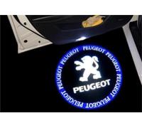 GHCPMQ Luce Benvenuto dell Auto per Peugeot 107 108 206 207 308 307 508 2008 3008,Luci LED Logo Proiettori Sottoporta Auto Kit Luce di Benvenuto Ricambi Auto