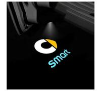 GHCPMQ Luce Benvenuto dell Auto per Smart forfour fortwo,Luci LED Logo Proiettori Sottoporta Auto Kit Luce di Benvenuto Ricambi Auto