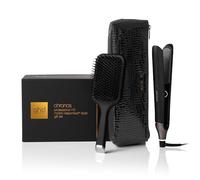 ghd Chronos - Set regalo festivo, piastra per capelli con spazzola piatta e borsa resistente al calore e tappetino
