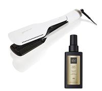 ghd GHD - Piastra lisciante Duet Style 2 in 1 bianco con il suo olio per lo styling levigante, taglia unica, Bianco/Nero