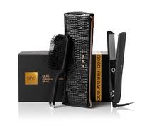 ghd Gold Gift Set - Piastra per capelli con spazzola ghd paddle brush e custodia termoresistente. Capelli subito più lisci e morbidi, +65% di lucentezza, adatta a tutti i tipi di capelli