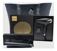GHD Kit Con Piastra Chronos Nera Piu' Phon Helios Nero 2200 Watt In Regalo Borsa