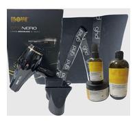 GHD Phon Move Oro Nero 2200 Watt Motore Brushless+ Kit Mare Elgon Shampoo 500 Ml Maschera 300 Ml E Hidra Milk 150 Ml In Omaggio Borsa