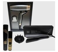 GHD Phon Speed 2100 Watt + Diffusore Speed + Piastra Chronos Max Ner Termoprotettore + Lacca Perfect Ending 400 Ml