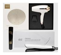 GHD Piastra Chronos Bianca + Phon Helios Bianco 2200 Watt + Lacca Perfect Ending 400 Ml