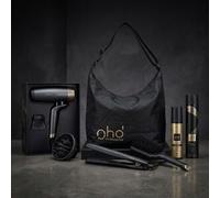 GHD Super Kit Con Borsone Con Phon Speed Con Diffusore Piastra Sculpt Nera + Spazzola Elettrica Glide Max + Bodyguard E Lacca