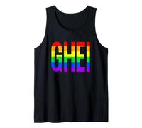 GHEI | Gay Divertente Umoristica Bandiera Arcobaleno Canotta