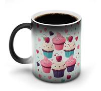 GHENBLT Cupcake Candy Cuori Dolce Colore Cambia Tazza Tazza Caffè Tazza da Caffè Divertente Tazza di Caffè Tazza di Ceramica Tazza di Caffè Novità Tazze di Caffè Carine Tazze Cambia Cal