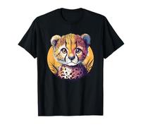 Ghepardo Cucciolo Carino Grande Gatto Wildlife Nature Maglietta