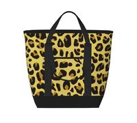 Ghepardo Leopardo Giallo,Borsa porta pranzo grande capacità isolata per donne e uomini, lavoro, picnic, viaggi