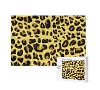 Ghepardo Leopardo Giallo,Puzzle in legno da 300 pezzi per famiglie, per adulti e adolescenti, decorazioni per la casa