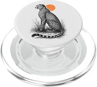 Ghepardo Maculato al Tramonto - Safari, Savana PopSockets PopGrip per MagSafe
