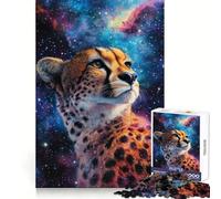Ghepardo nel cosmo - Puzzle da 1000 pezzi per adolescenti,stimola la memoria,rilassante,bordi precisi,bel regalo (38x52cm)
