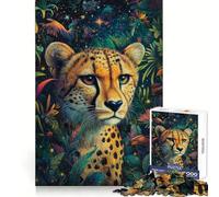 Ghepardo nel Cosmo - Puzzle da 1000 pezzi per ragazzi,allenamento intelligente,fuga tranquilla,taglio perfetto,regalo memorabile (50x75cm)