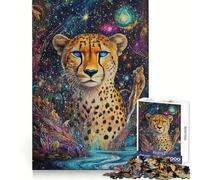 Ghepardo nel cosmo - Puzzle da 1000 pezzi per ragazzi,attività di allenamento mentale e svago,ideale come regalo (50x75cm)