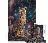 Ghepardo nel Cosmo - Puzzle da 1000 pezzi per ragazzi,gioco di ruolo stimolante e divertente,ideale per il tempo libero,con incastri precisi e unici,regalo di Natale (50x75cm)