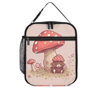 GHEPSDW Contenitore per il pranzo con orso e fungo, borsa termica per il pranzo, portatile, per adulti, ufficio, lavoro, picnic, viaggi