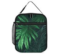 GHEPSDW Green Tropical Jungle Plant Lunch Box Isolato Borsa Pranzo Portatile Lunch Box per Adulti Ufficio Lavoro Picnic Viaggio