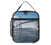 GHEPSDW Mackinac - Contenitore per il pranzo con ponte sospeso, isolato, portatile, per adulti, ufficio, lavoro, picnic, viaggi
