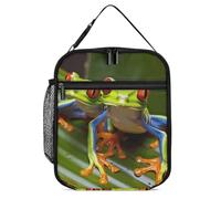 GHEPSDW Red Eyed Tree Frog - Borsa termica per il pranzo, portatile, per adulti, ufficio, lavoro, picnic, viaggi