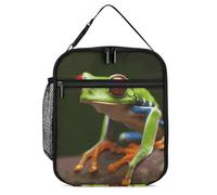 GHEPSDW Red Eyes Tree Frogs Lunch Box isolato Lunch Bag Portable Lunchbox per adulti Ufficio Lavoro Picnic Viaggi