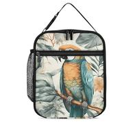 GHEPSDW Uccelli nella giungla Lunch Box Isolato Borsa Pranzo Portatile Lunchbox per Adulti Ufficio Lavoro Picnic Viaggi