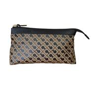 GHERARDINI POCHETTE - PORTA Tutto COSMETICI MEDIO CHIUSO CON ZIP GH 0429 (TOFFEE)