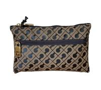 GHERARDINI POCHETTE PORTA TUTTO - COSMETICI PIATTO DA BORSA CHIUSO CON ZIP 0421 (TOFFEE)