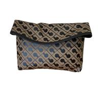 GHERARDINI POCHETTE - PORTA Tutto COSMETICI PICCOLO CHIUSO CON BOTTONCINO 0430 (TOFFEE)