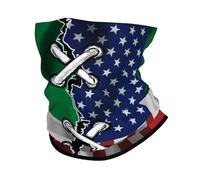 Ghetta Da Collo America And Italy Italian Flag Wavy Combine Scaldacollo Protezione Uv Passamontagna Multifunzione Fascia Capelli Per Pesca Escursionismo Ciclismo 25X50CM
