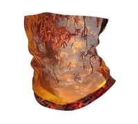 Ghetta da Collo Autumn Landscape Trees And Leaves Sunset Fall Natural Fascia per Capelli Versatili Traspirante Ghetta per Uomo Donna Sports 25X50Cm