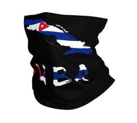 Ghetta Da Collo Cuba Cuban Flag Map Passamontagna Durevole Scaldacollo Protezione Uv Fascia Capelli Per Campeggio Outdoor Attività Ciclismo 25X50CM