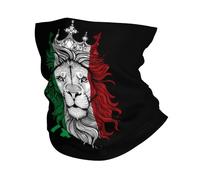 Ghetta Da Collo Italy Italian Flag And Lion Passamontagna Durevole Scaldacollo Traspirante Fascia Capelli Per Ciclismo Pesca Escursionismo 25X50CM