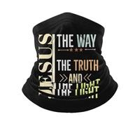 Ghetta Da Collo Jesus The Way The Truth And The Light Passamontagna Multifunzione Fascia Capelli Protezione Uv Scaldacollo Per Campeggio Ciclismo Pesca 25X50CM