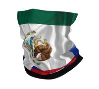 Ghetta Da Collo Mexico Mexican And Cuba Cuban Flag Wavy Fascia Capelli Multifunzione Passamontagna Durevole Scaldacollo Per Campeggio Outdoor Attività Ciclismo 25X50CM