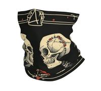 Ghetta Da Collo Skeletons Flower Tarot Gothic Love Black Vintage Passamontagna Protezione Uv Fascia Capelli Antivento Scaldacollo Per Ciclismo Sports Escursionismo