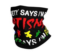Ghetta Da Collo Society Say I'M Autistic God Says I'M Perfect2 Scaldacollo Protezione Uv Passamontagna Multifunzione Fascia Capelli Per Outdoor Attività Ciclismo Escursionismo 25X50CM