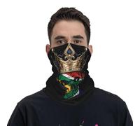 Ghetta da Collo South Africa South African Flag Crown Skull Sciarpa A Tubo Multiuso Sciarpa al Collo per Pesca, Snowboard, Equitazione
