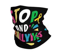 Ghetta Da Collo Stop Bullying Awareness Passamontagna Multifunzione Fascia Capelli Protezione Uv Scaldacollo Per Ciclismo Campeggio Escursionismo 25X50CM