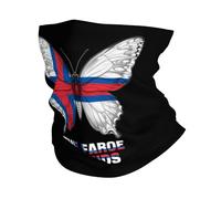 Ghetta Da Collo The Faroe Islands Faroese Faeroese Butterflies Flag Fascia Capelli Antivento Scaldacollo Traspirante Passamontagna Per Escursionismo Ciclismo Uomo Donna 25X50Cm
