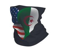 Ghetta Da Collo Usa Algeria Algerians Friendship Flag Heart White Fascia Capelli Multifunzione Scaldacollo Protezione Uv Passamontagna Per Sportiva Outdoor Attività Campeggio 25X50CM