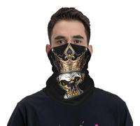 Ghetta Da Collo Virgin Islands Of The United States Flag Crown Skull Scaldacollo Multifunzione Passamontagna Durevole Fascia Capelli Per Campeggio Pesca Escursionismo 25X50CM