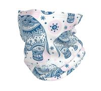 Ghetta elastica Boho Elefante,Maschera multifunzionale per sciarpa,Cappello leggero con protezione dal vento