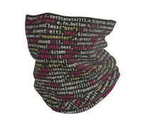 Ghetta elastica con codice di programmazione programmatore,Maschera multifunzionale per sciarpa,Cappello leggero con ghetta per il collo di protezione dal vento