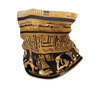 Ghetta invernale con stampa di geroglifici egiziani, morbida sciarpa per il viso, per il freddo, sci, ciclismo, sport all'aria aperta