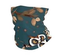 Ghetta invernale con stampa di gufi su rami d'albero, morbida maschera per il viso per il freddo, sci, ciclismo, sport all'aria aperta