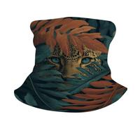 Ghetta Leopard Eye Behind Dense Tree Foliage Bandana Traspirante Sportiva Passamontagna per Yoga Bambini Pesca 25X50Cm